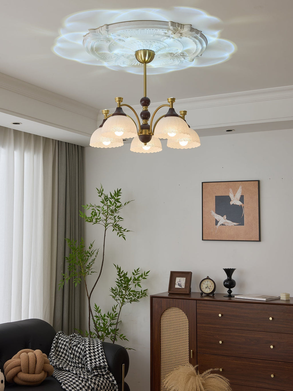 Vosolir Chandelier en Bois Élégance Traditionnelle - Neutralighting