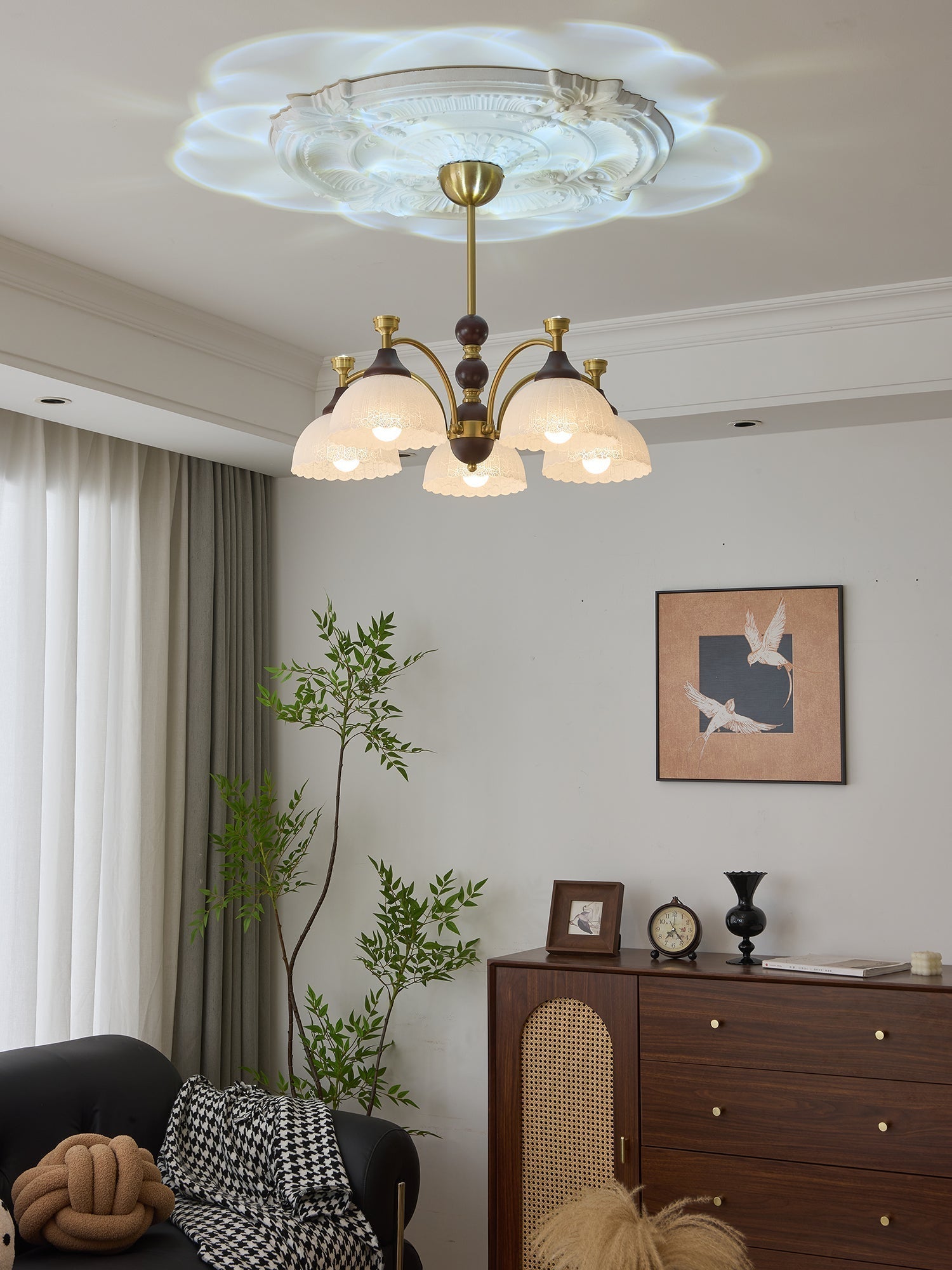 Vosolir Chandelier en Bois Élégance Traditionnelle - Neutralighting