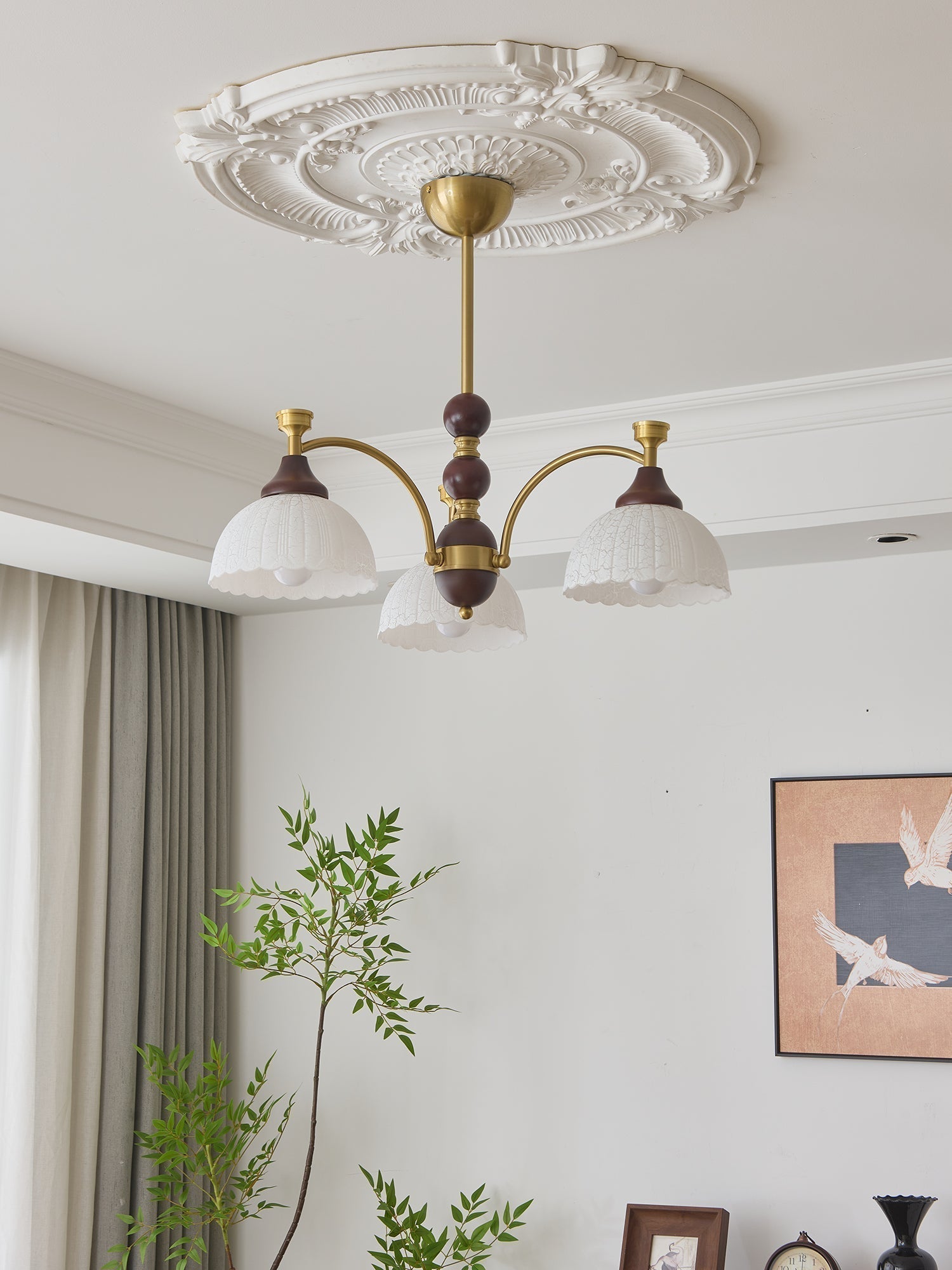 Vosolir Chandelier en Bois Élégance Traditionnelle - Neutralighting