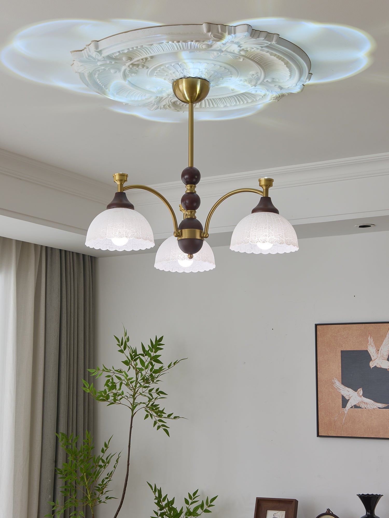 Vosolir Chandelier en Bois Élégance Traditionnelle - Neutralighting
