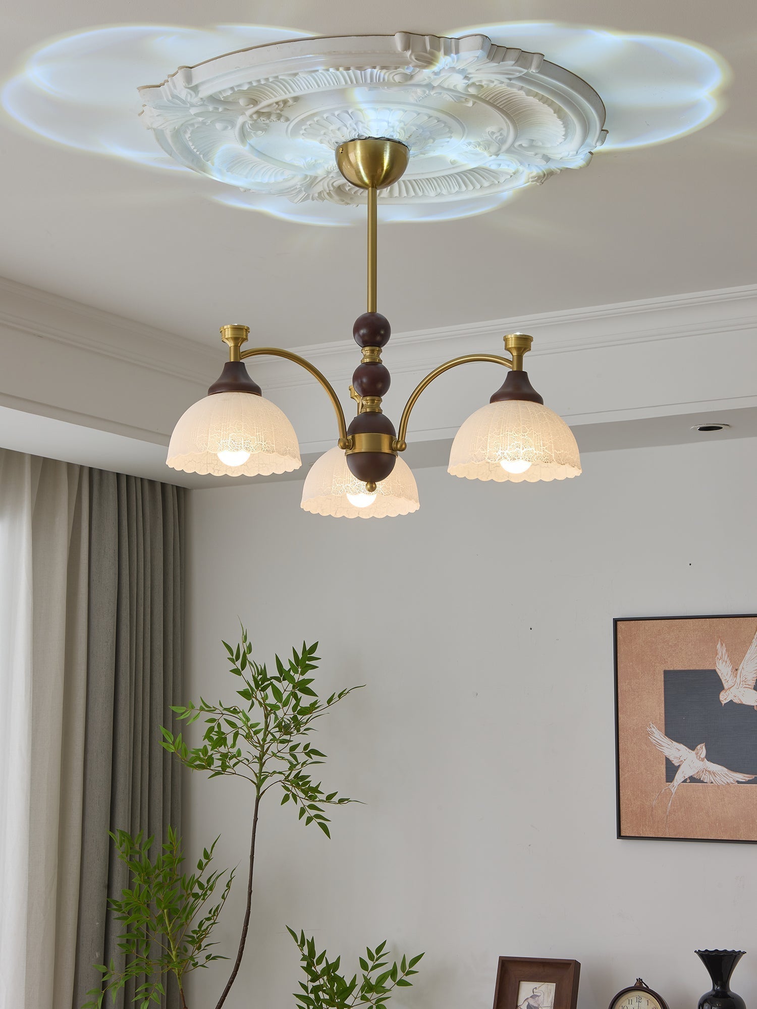 Vosolir Chandelier en Bois Élégance Traditionnelle - Neutralighting