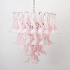 Aurora Lustre Rose Murano Lys Pétale Cascadant Florale Classique - Neutralighting