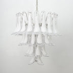 Aurora Lustre Rose Murano Lys Pétale Cascadant Florale Classique - Neutralighting
