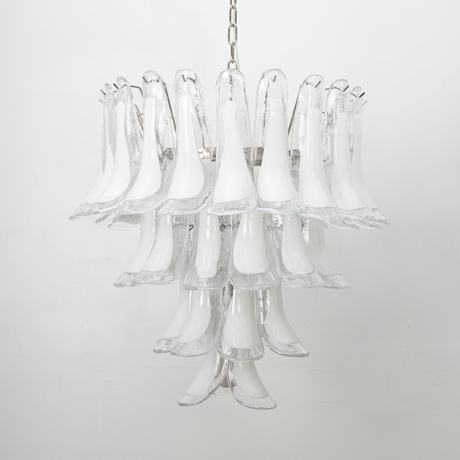 Aurora Lustre Rose Murano Lys Pétale Cascadant Florale Classique - Neutralighting