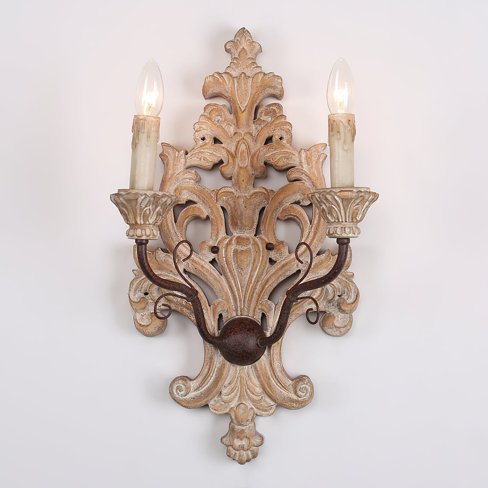 Ilzoror Applique Murale Bois Métal Vintage Industrielle - Neutralighting
