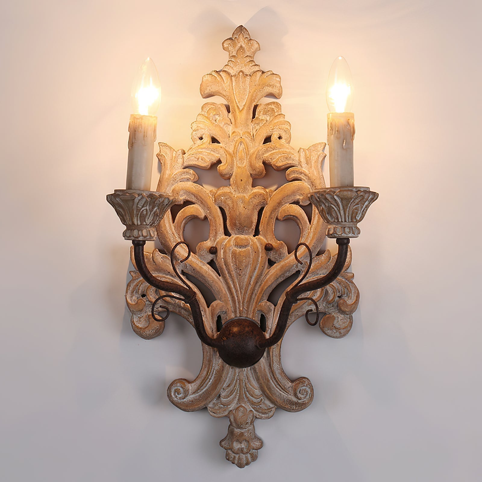 Ilzoror Applique Murale Bois Métal Vintage Industrielle - Neutralighting