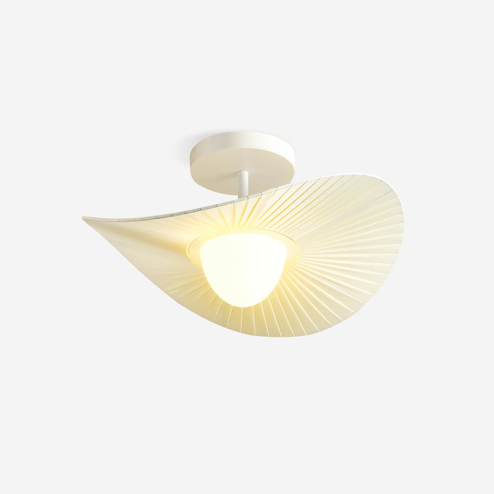Florina Lumière de Plafond en Tissu à Rayures en Forme de Ventilateur Minimaliste - Neutralighting
