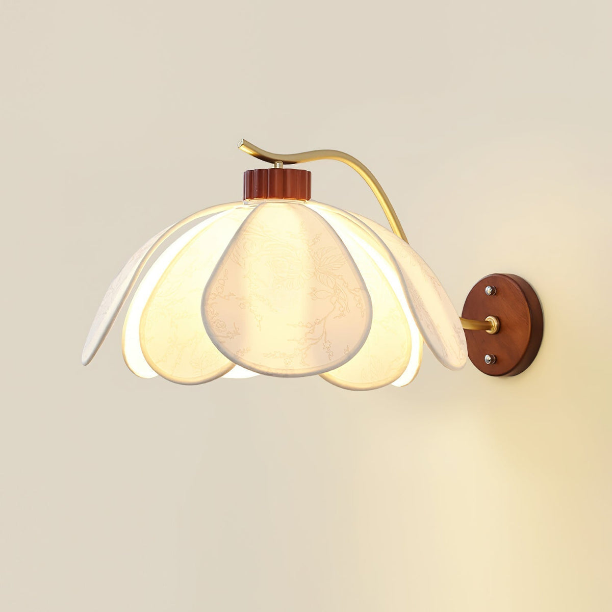 Florvia Applique Murale Abat-jour Floral en Pétales - Neutralighting