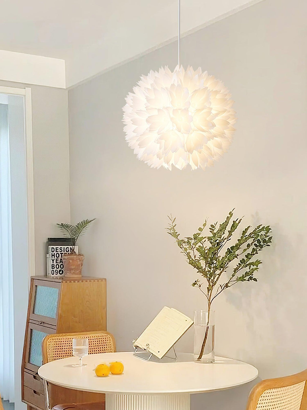 Celaeisra Lampe Pendante Ball Flowers Art Nordic - Neutralighting