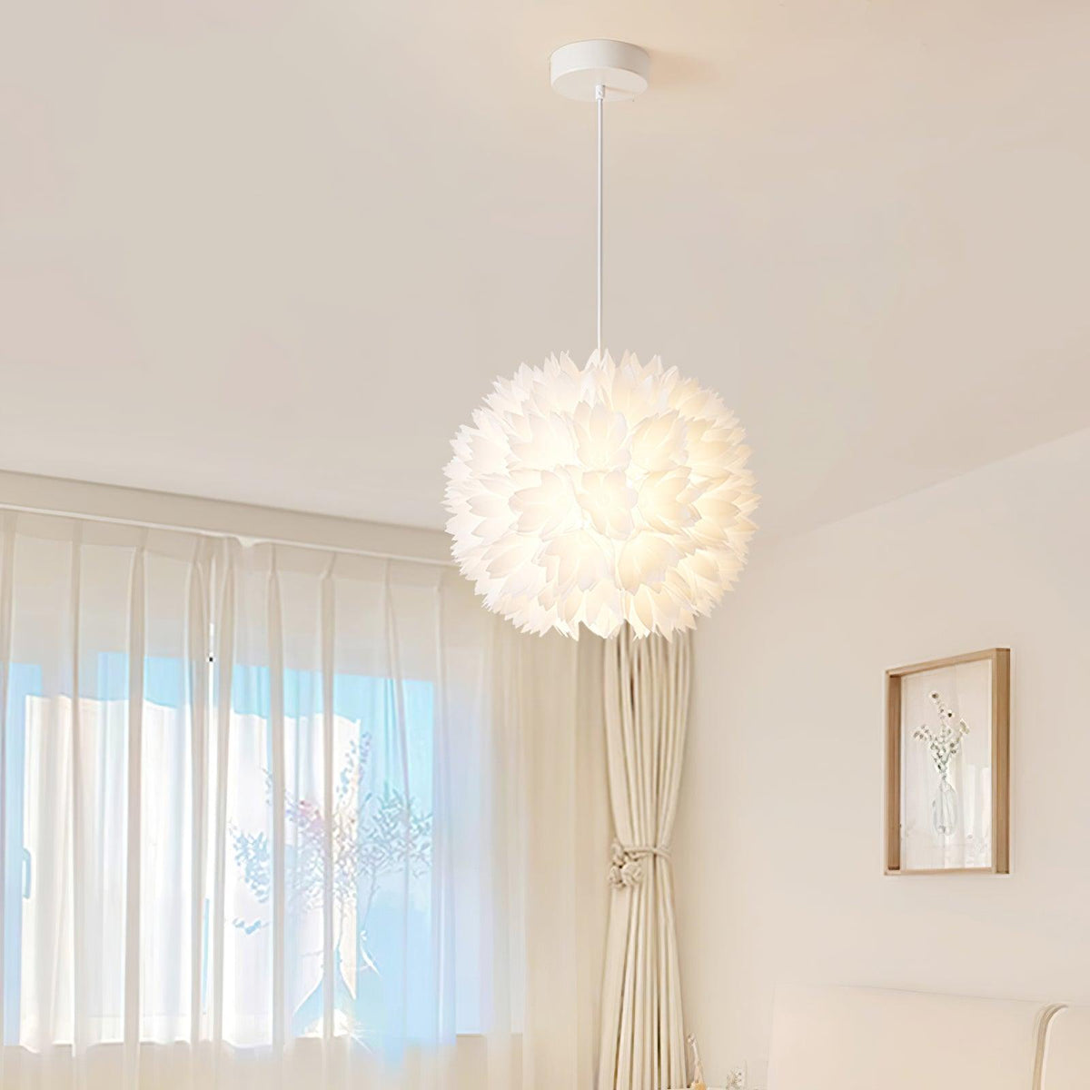 Celaeisra Lampe Pendante Ball Flowers Art Nordic - Neutralighting
