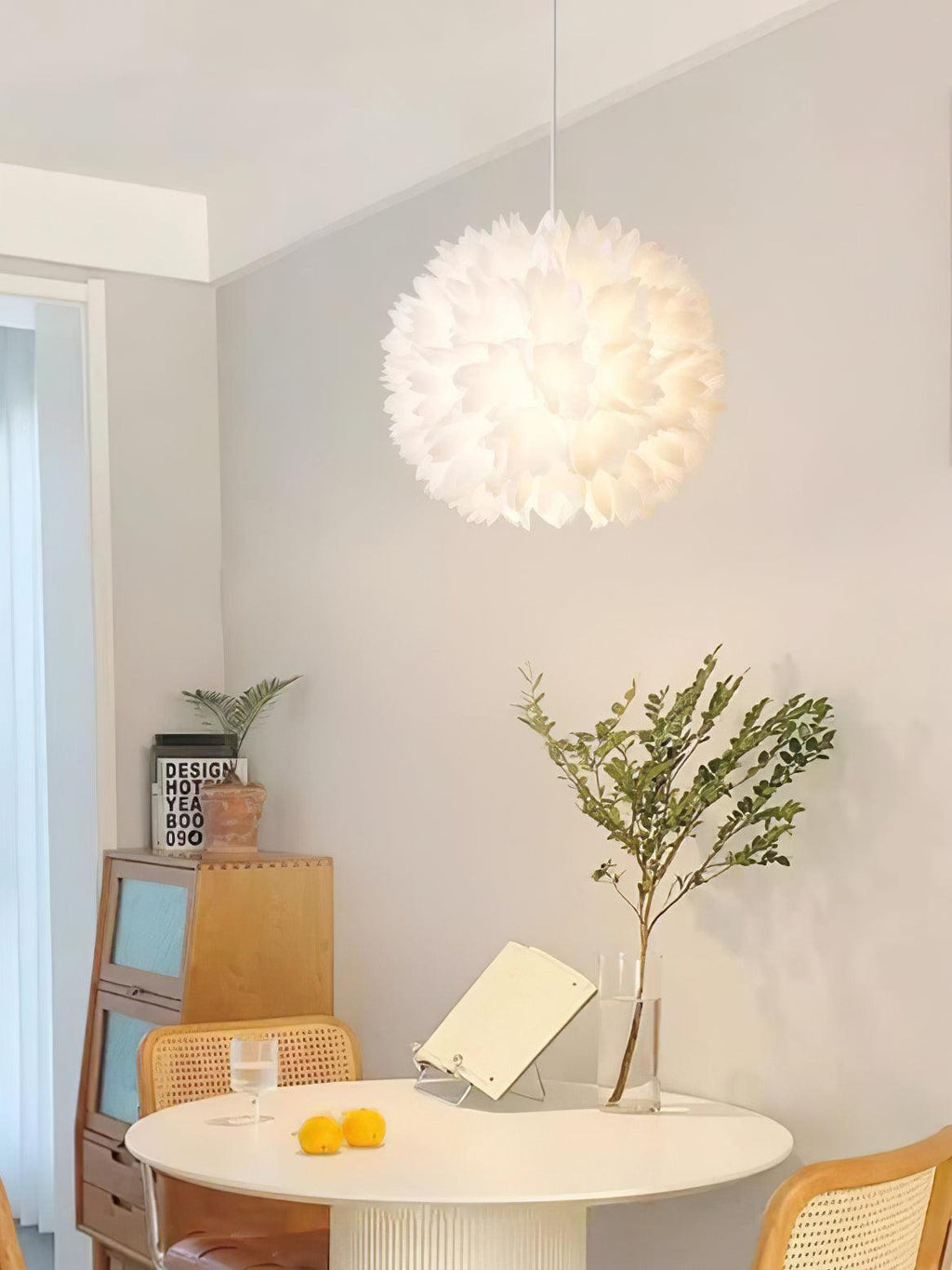 Celaeisra Lampe Pendante Ball Flowers Art Nordic - Neutralighting
