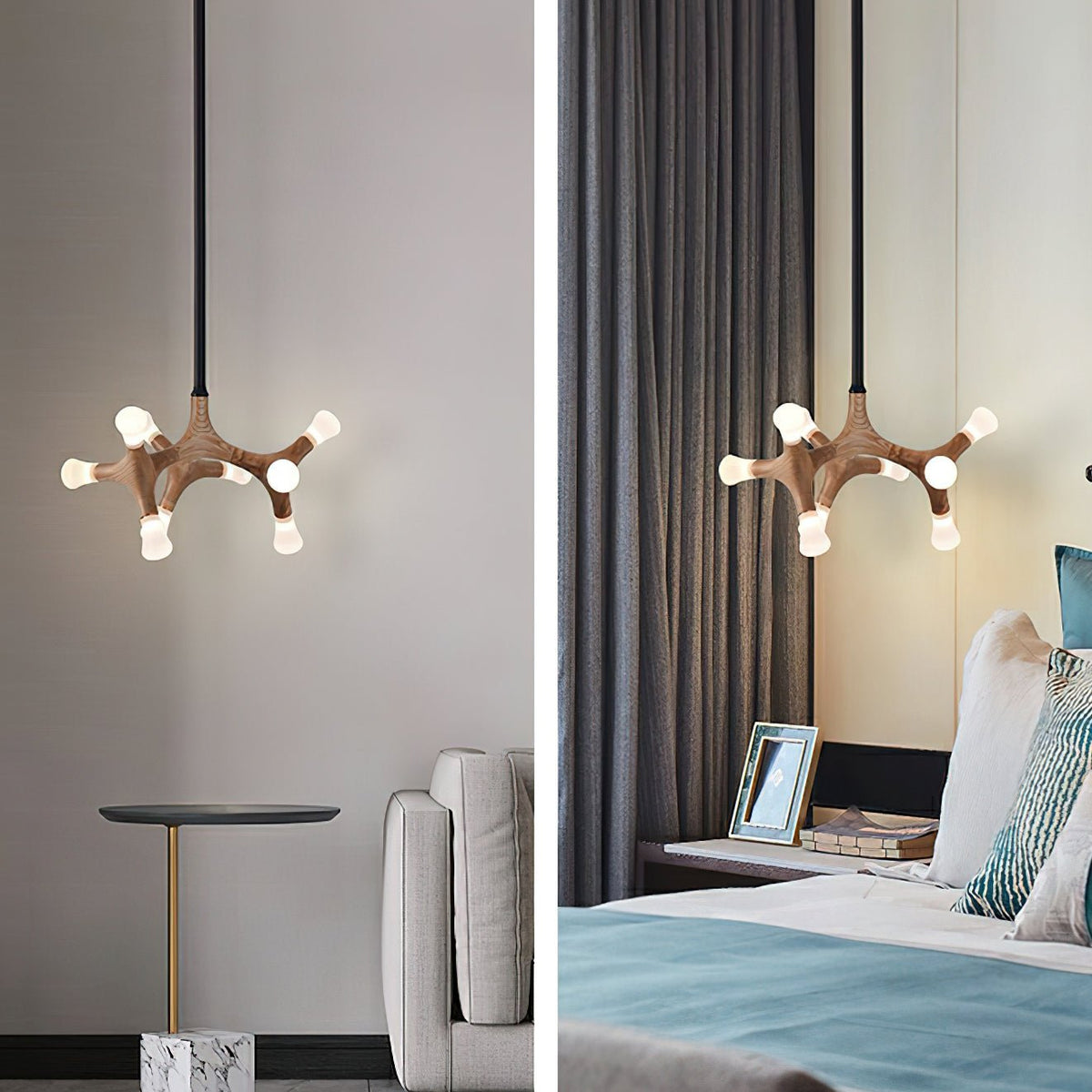 Mynorila Suspension Bois Design Branche - Neutralighting