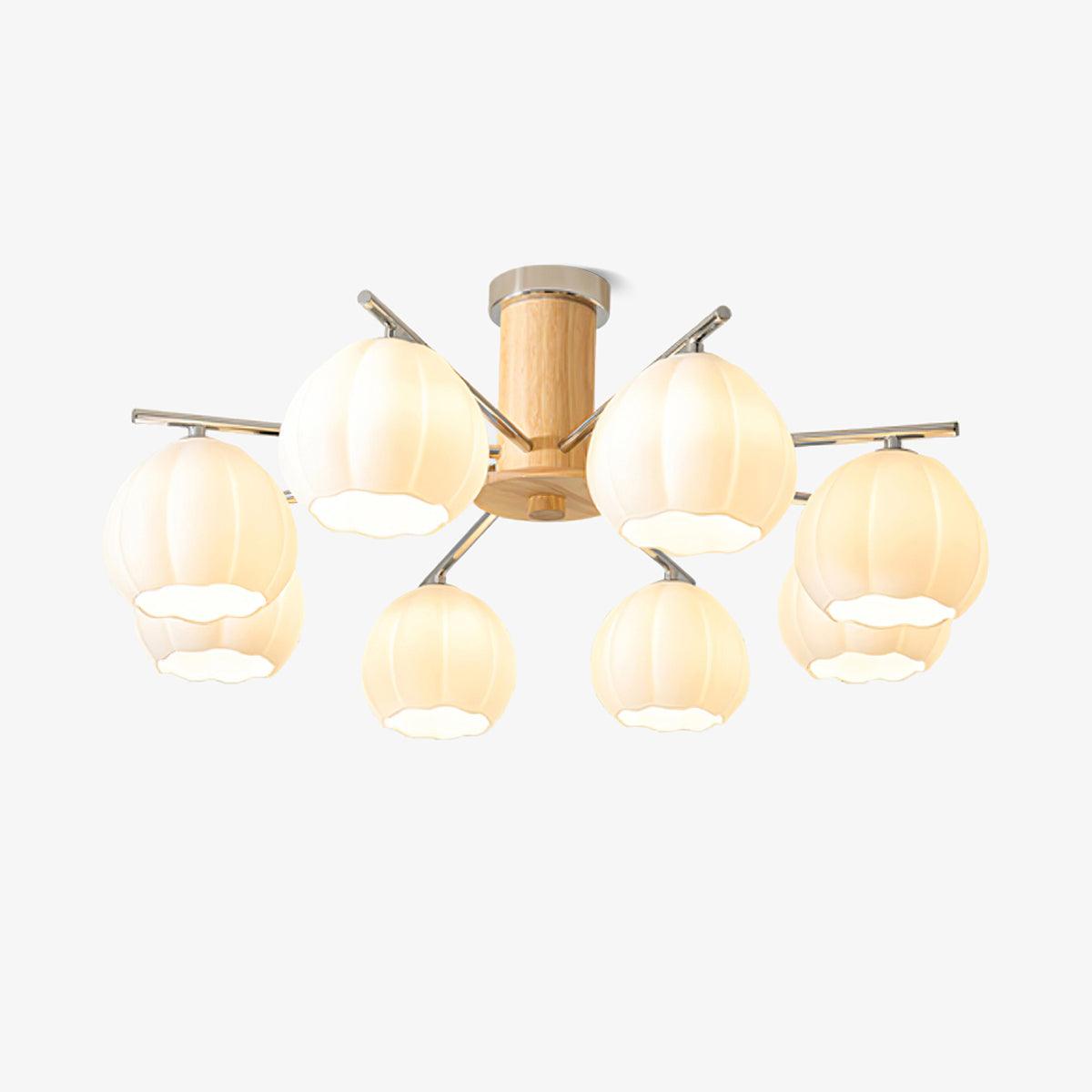 Ezoror Plafonnier Verre Bourgeons Fleur Art Nordique - Neutralighting