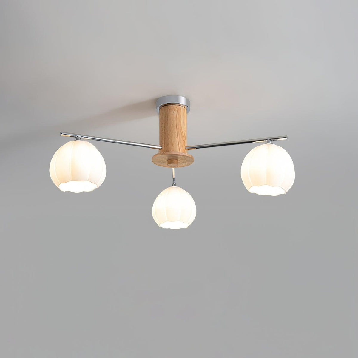 Ezoror Plafonnier Verre Bourgeons Fleur Art Nordique - Neutralighting