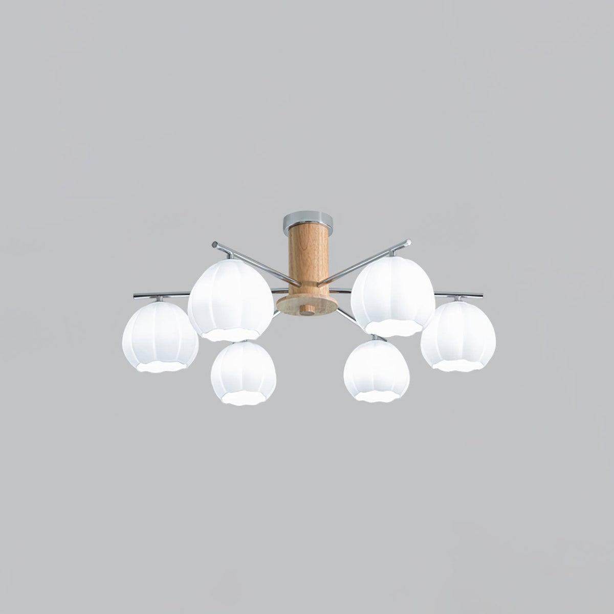 Ezoror Plafonnier Verre Bourgeons Fleur Art Nordique - Neutralighting