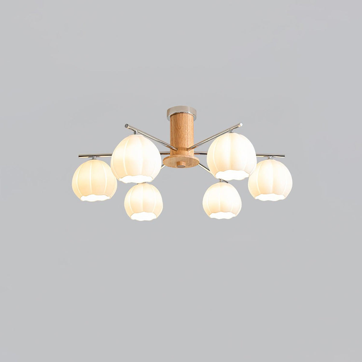 Ezoror Plafonnier Verre Bourgeons Fleur Art Nordique - Neutralighting