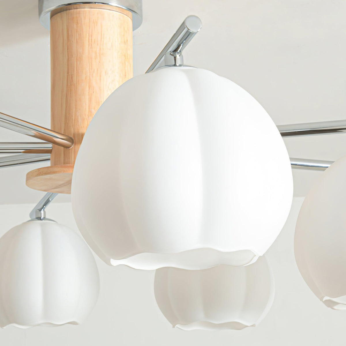 Ezoror Plafonnier Verre Bourgeons Fleur Art Nordique - Neutralighting