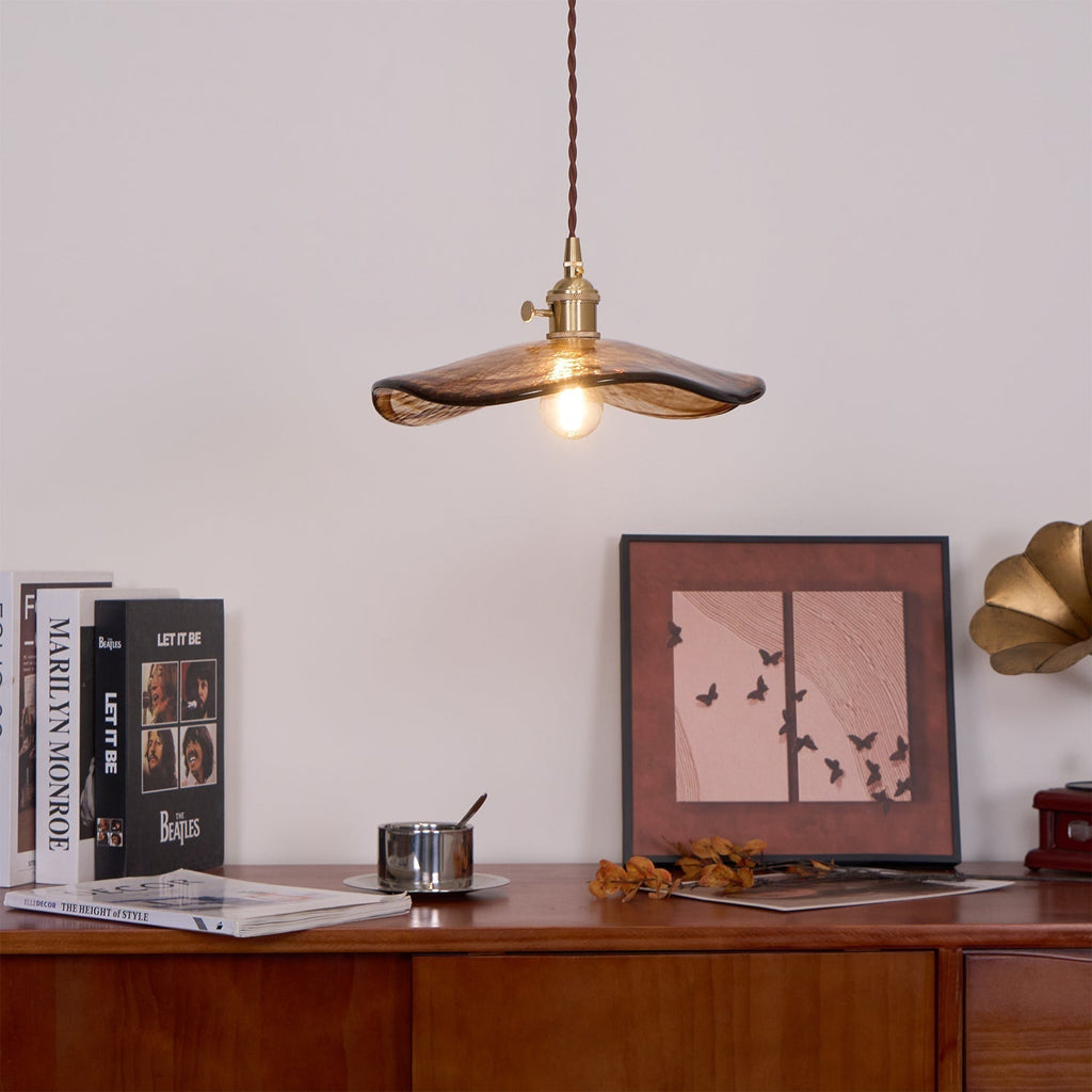 Utalira Lampe Pendante Moderne en Laiton et Verre - Neutralighting