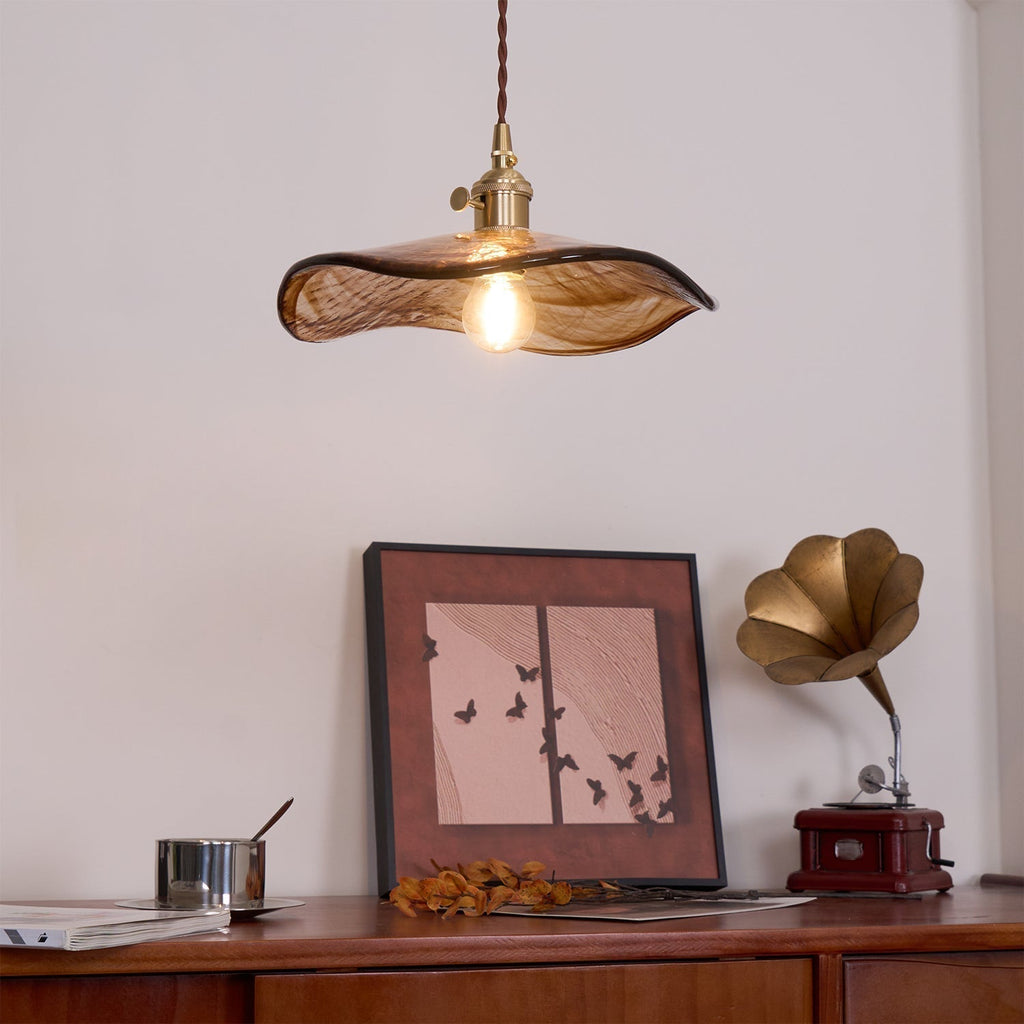 Utalira Lampe Pendante Moderne en Laiton et Verre - Neutralighting