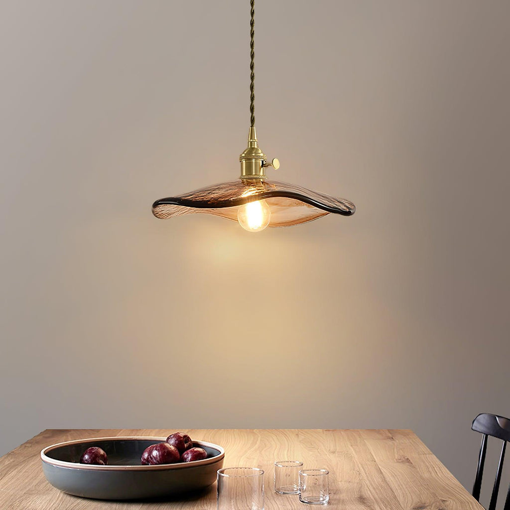 Utalira Lampe Pendante Moderne en Laiton et Verre - Neutralighting