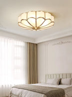 Lustra Plafonnier Forme de Fleur en Verre Laiton - Neutralighting
