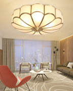Lustra Plafonnier Forme de Fleur en Verre Laiton - Neutralighting