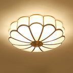 Lustra Plafonnier Forme de Fleur en Verre Laiton - Neutralighting