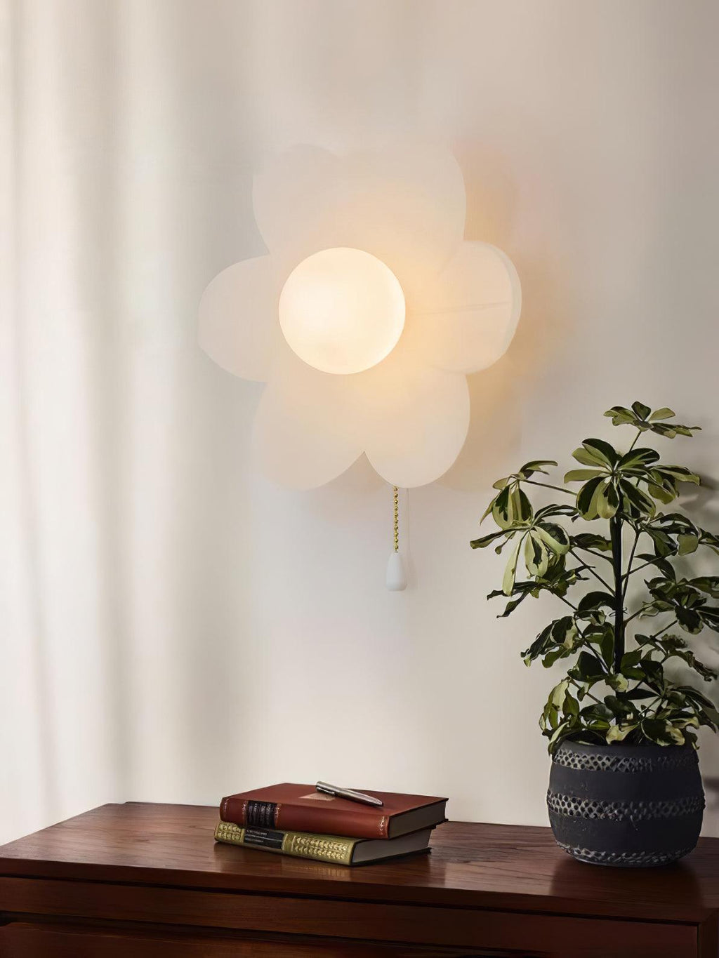Acroma Nordic Art Fleurs Résine Applique Murale - Neutralighting
