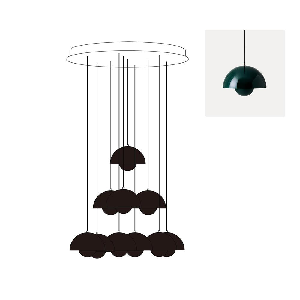 Flowerpot Chandelier - Neutralighting