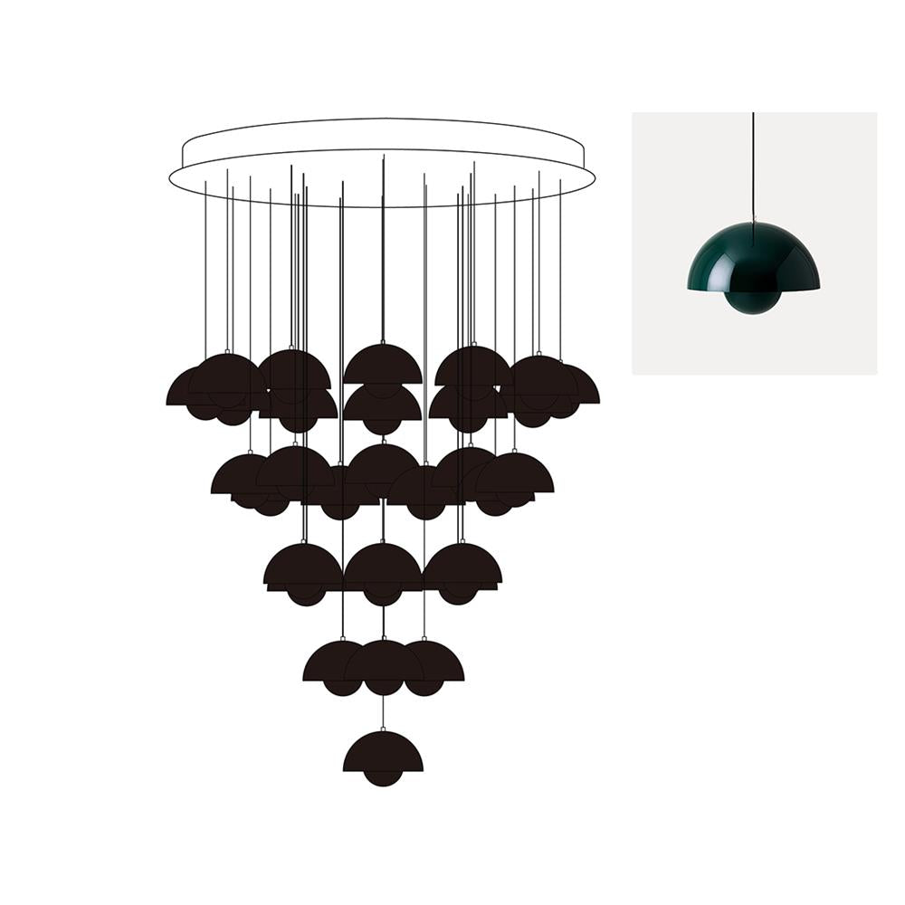 Flowerpot Chandelier - Neutralighting