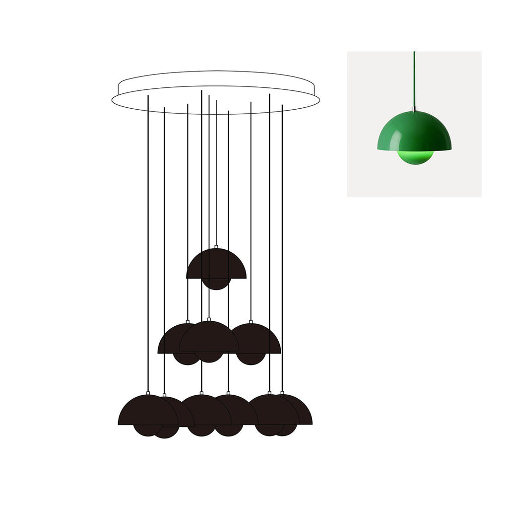 Flowerpot Chandelier - Neutralighting