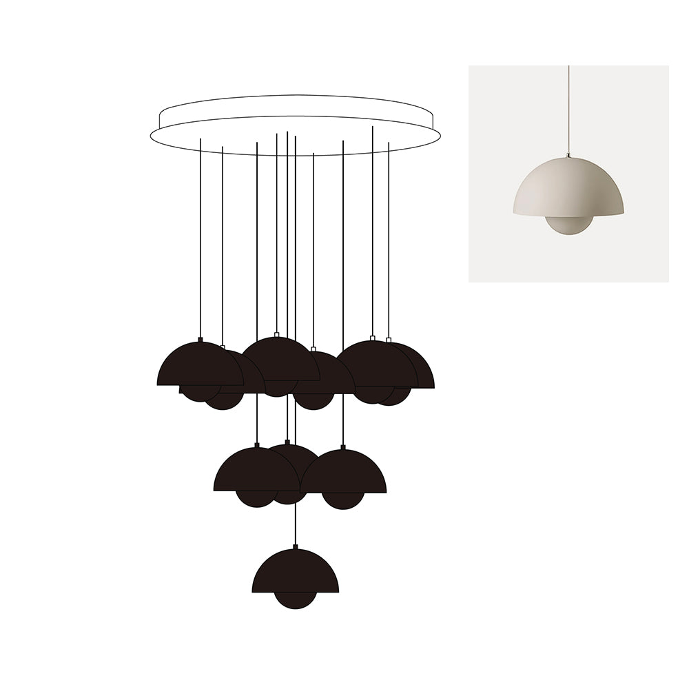 Flowerpot Chandelier - Neutralighting