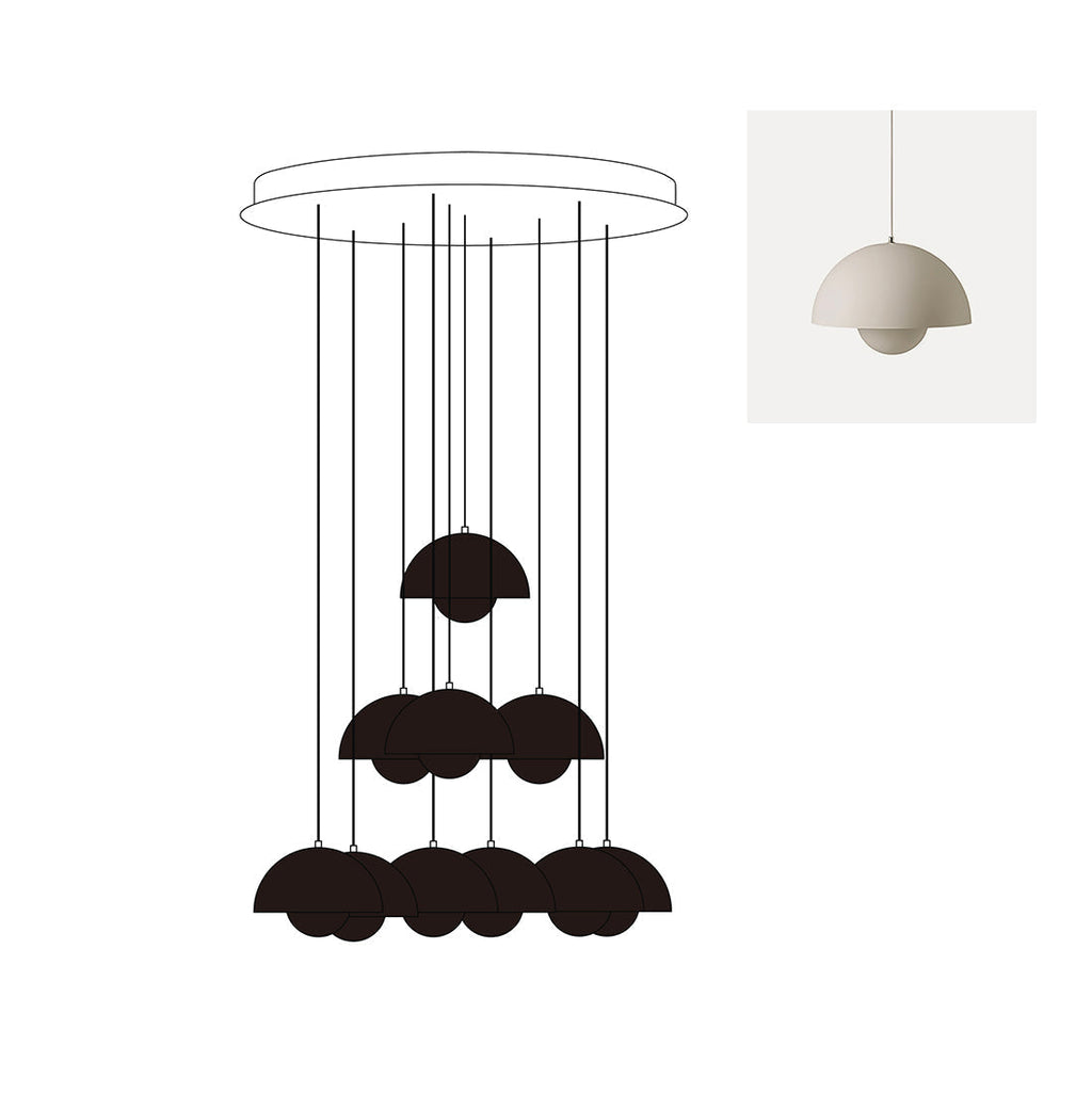 Flowerpot Chandelier - Neutralighting