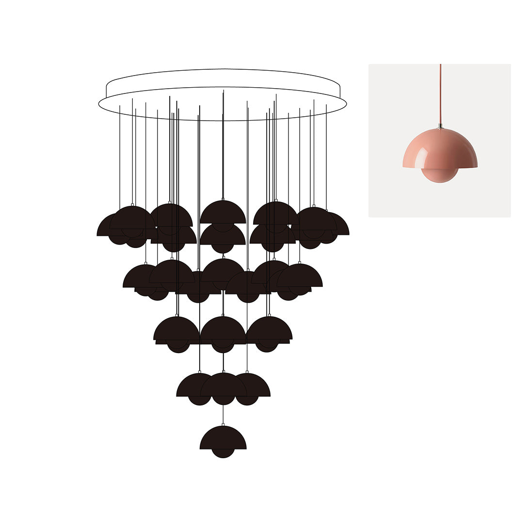Flowerpot Chandelier - Neutralighting