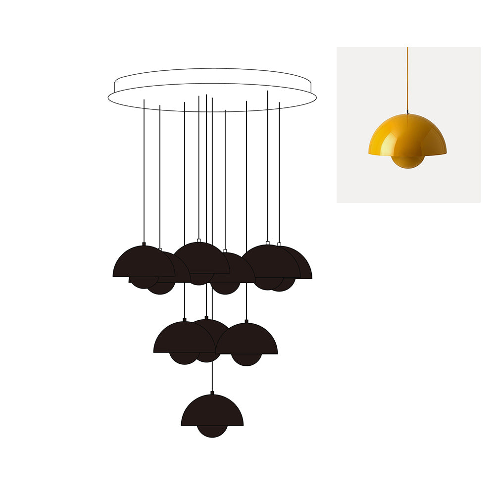 Flowerpot Chandelier - Neutralighting