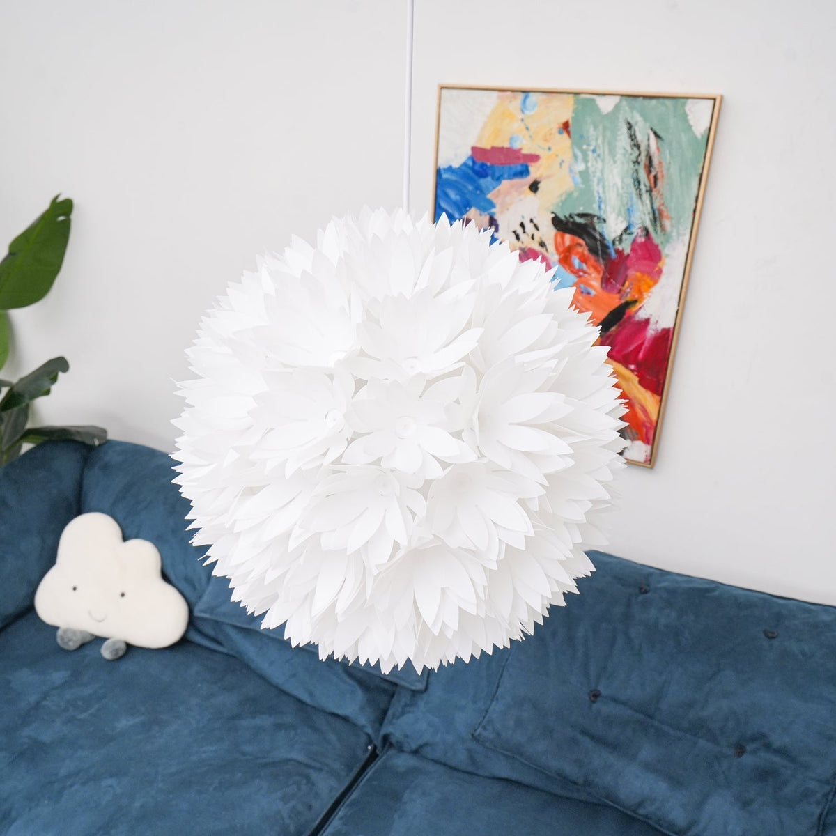 Celaeisra Lampe Pendante Ball Flowers Art Nordic - Neutralighting