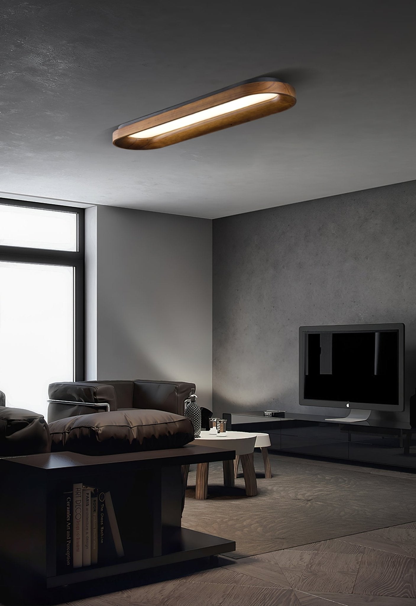 Zatalel Plafonnier Bois Nuage Minimaliste - Neutralighting