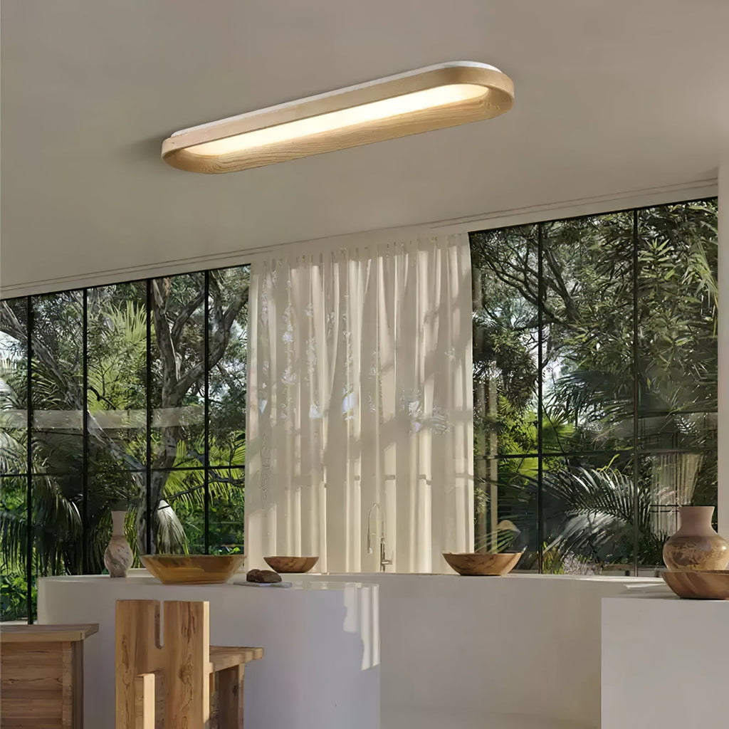 Zatalel Plafonnier Bois Nuage Minimaliste - Neutralighting