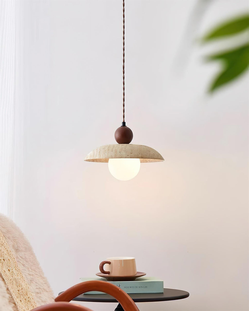 Jojo Lampe Pendentive Dôme en Travertin - Neutralighting