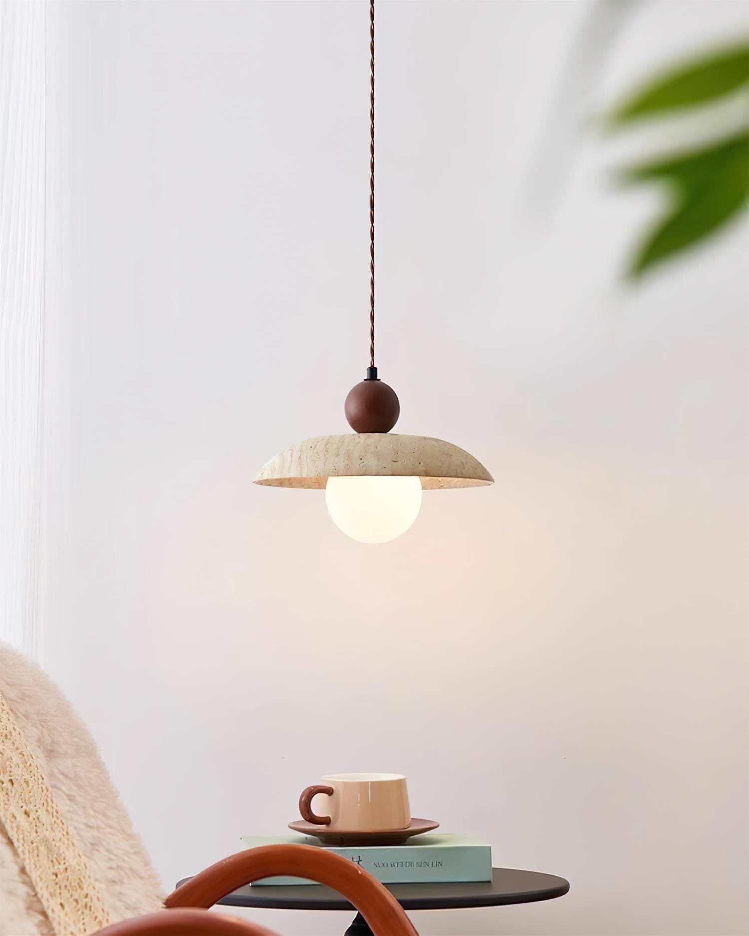 Jojo Lampe Pendentive Dôme en Travertin - Neutralighting
