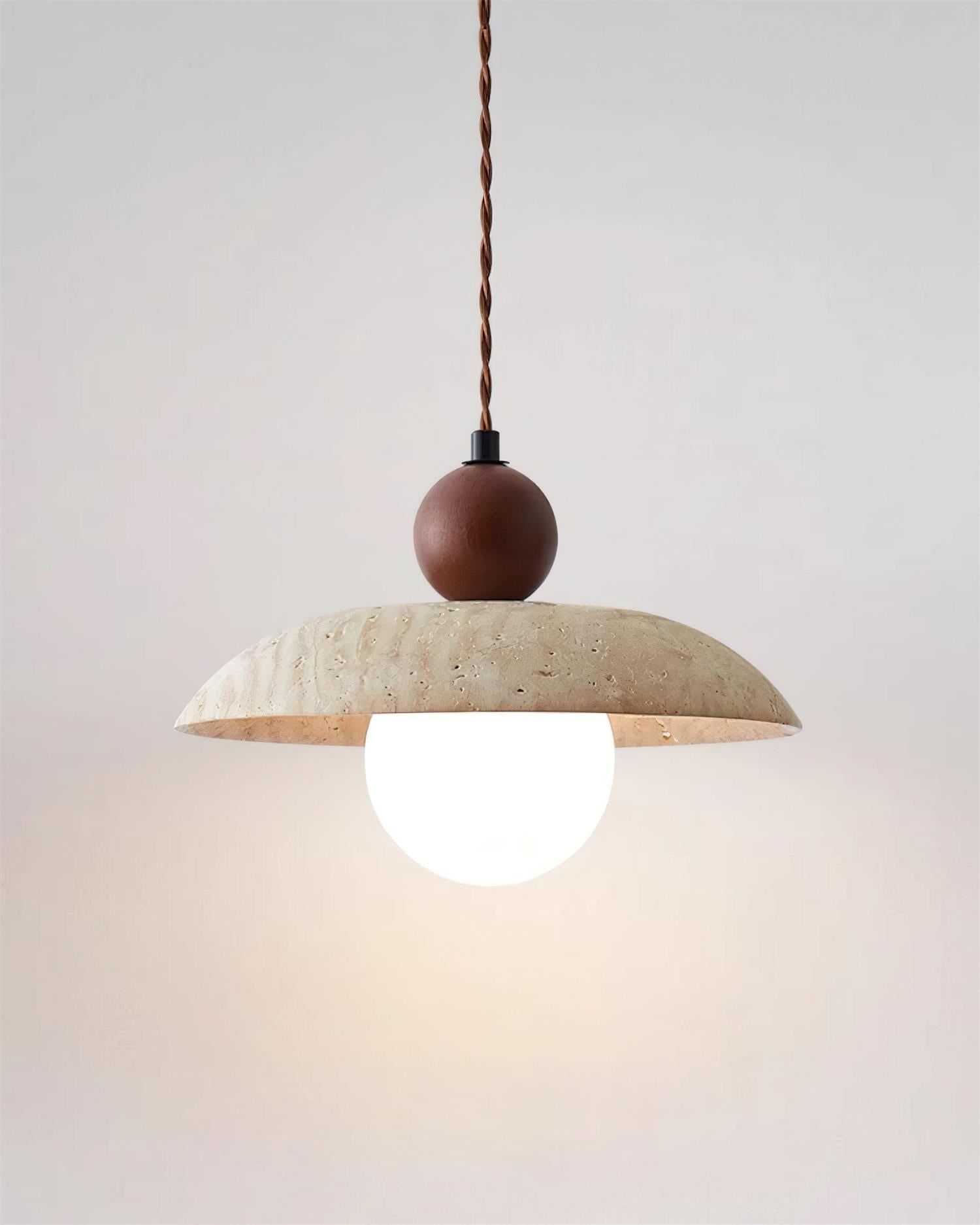 Jojo Lampe Pendentive Dôme en Travertin - Neutralighting