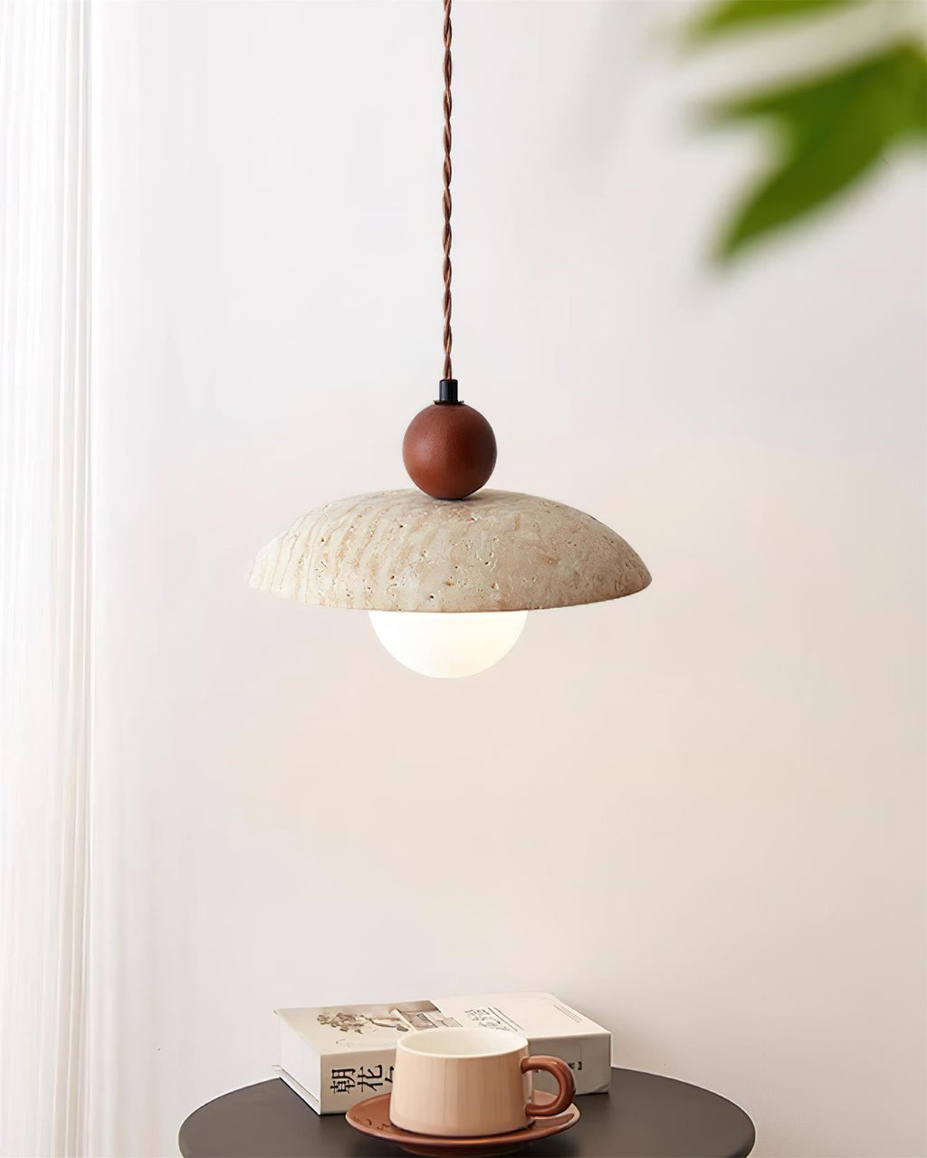 Jojo Lampe Pendentive Dôme en Travertin - Neutralighting