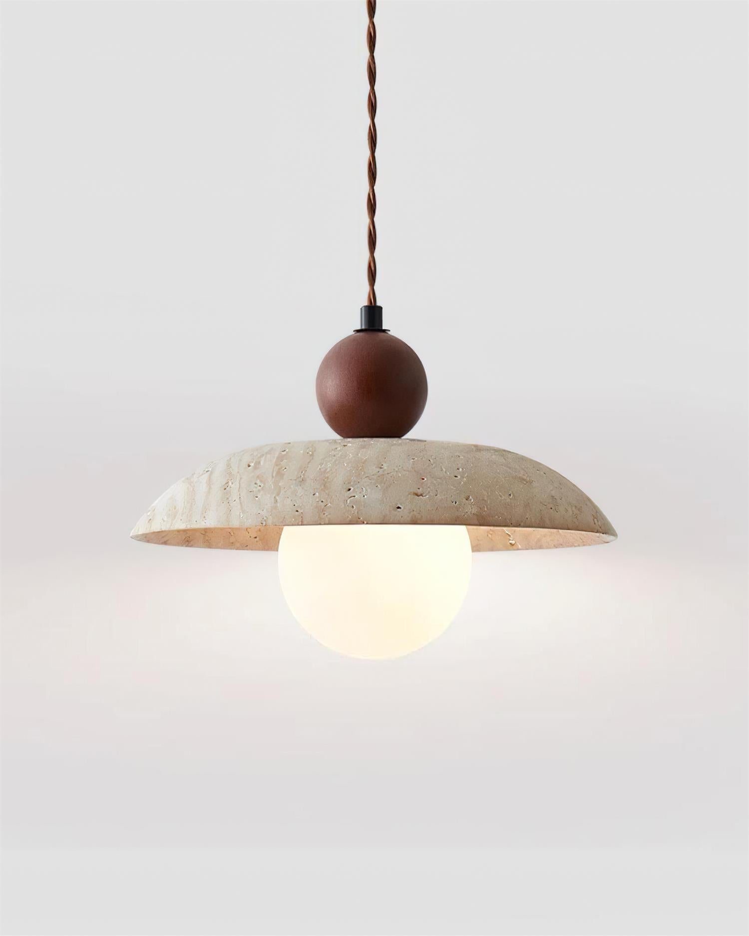 Jojo Lampe Pendentive Dôme en Travertin - Neutralighting