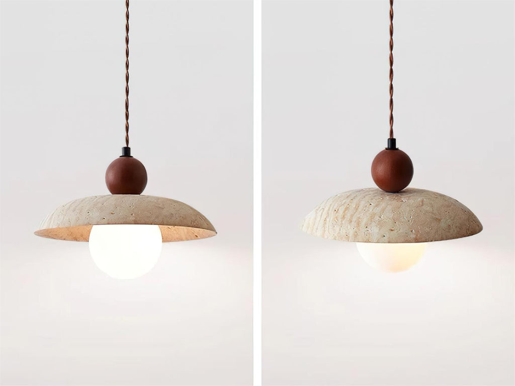 Jojo Lampe Pendentive Dôme en Travertin - Neutralighting