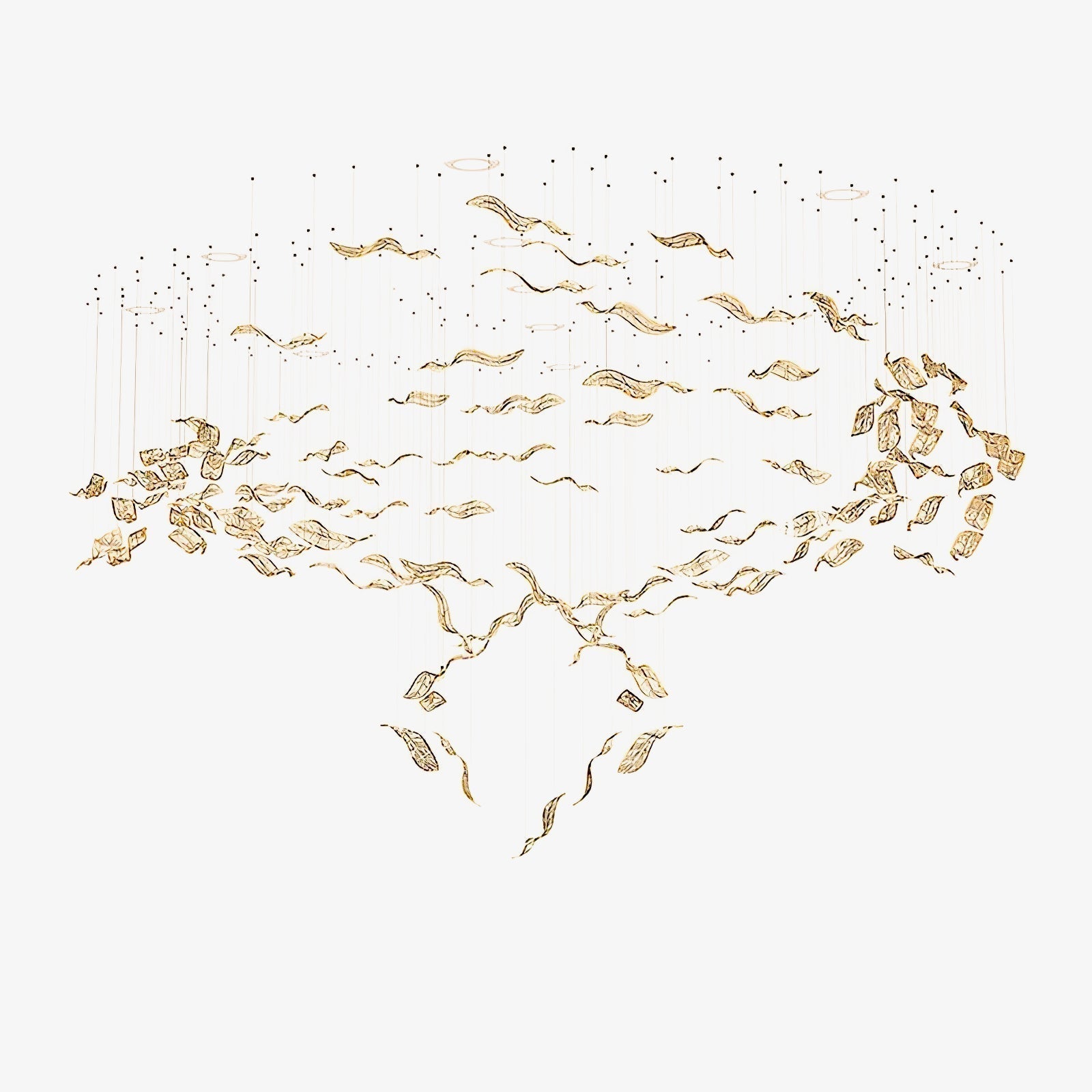 Lustra Lustre Feuille Cascadant Luxe - Neutralighting