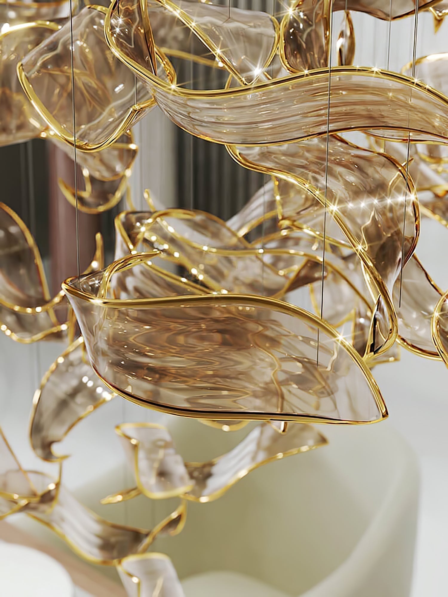 Lustra Lustre Feuille Cascadant Luxe - Neutralighting