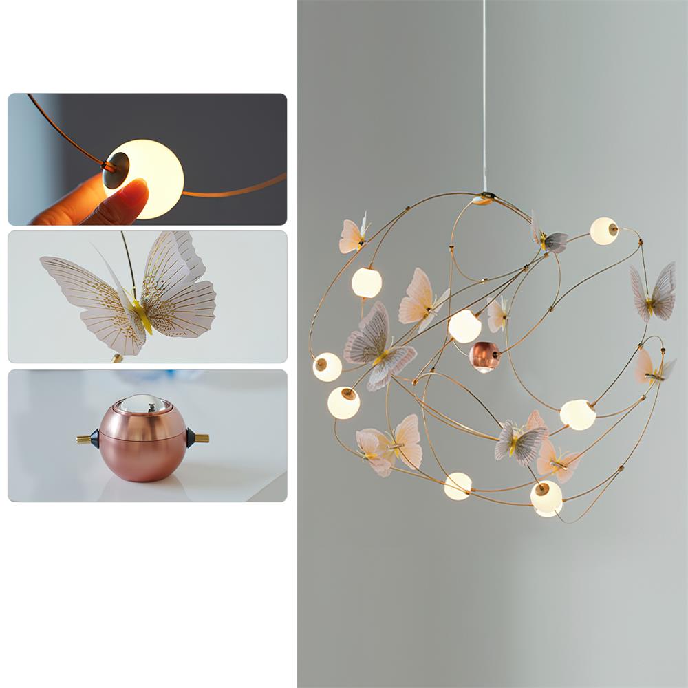 Flutterveil Chandelier Papillon Rêveur - Neutralighting