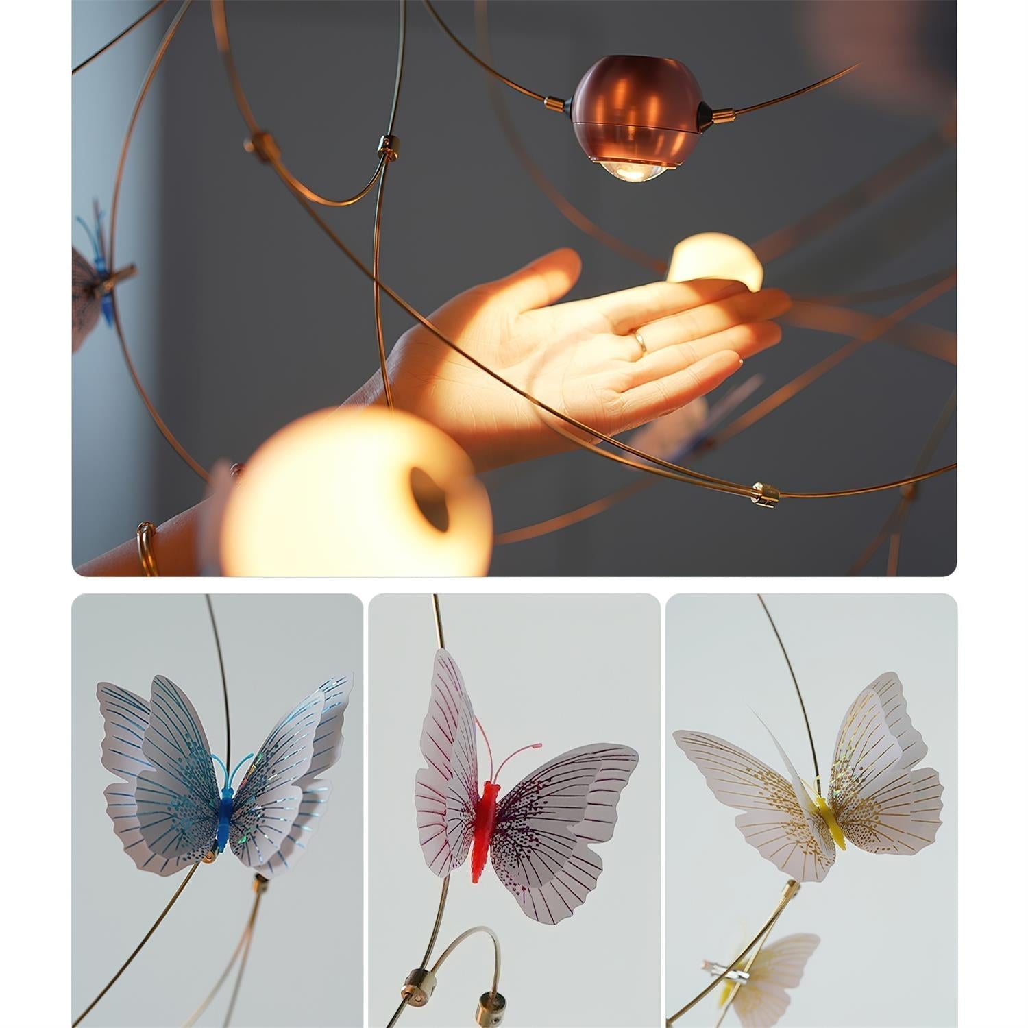 Flutterveil Chandelier Papillon Rêveur - Neutralighting