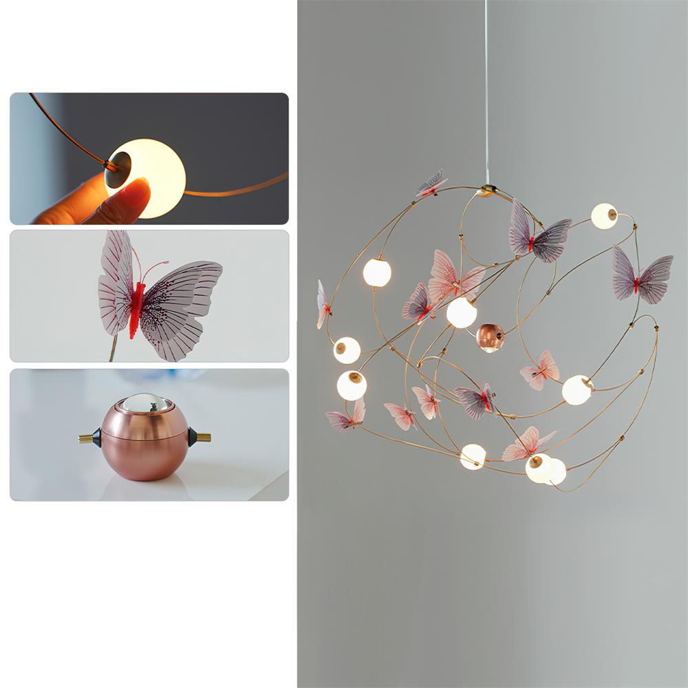 Flutterveil Chandelier Papillon Rêveur - Neutralighting