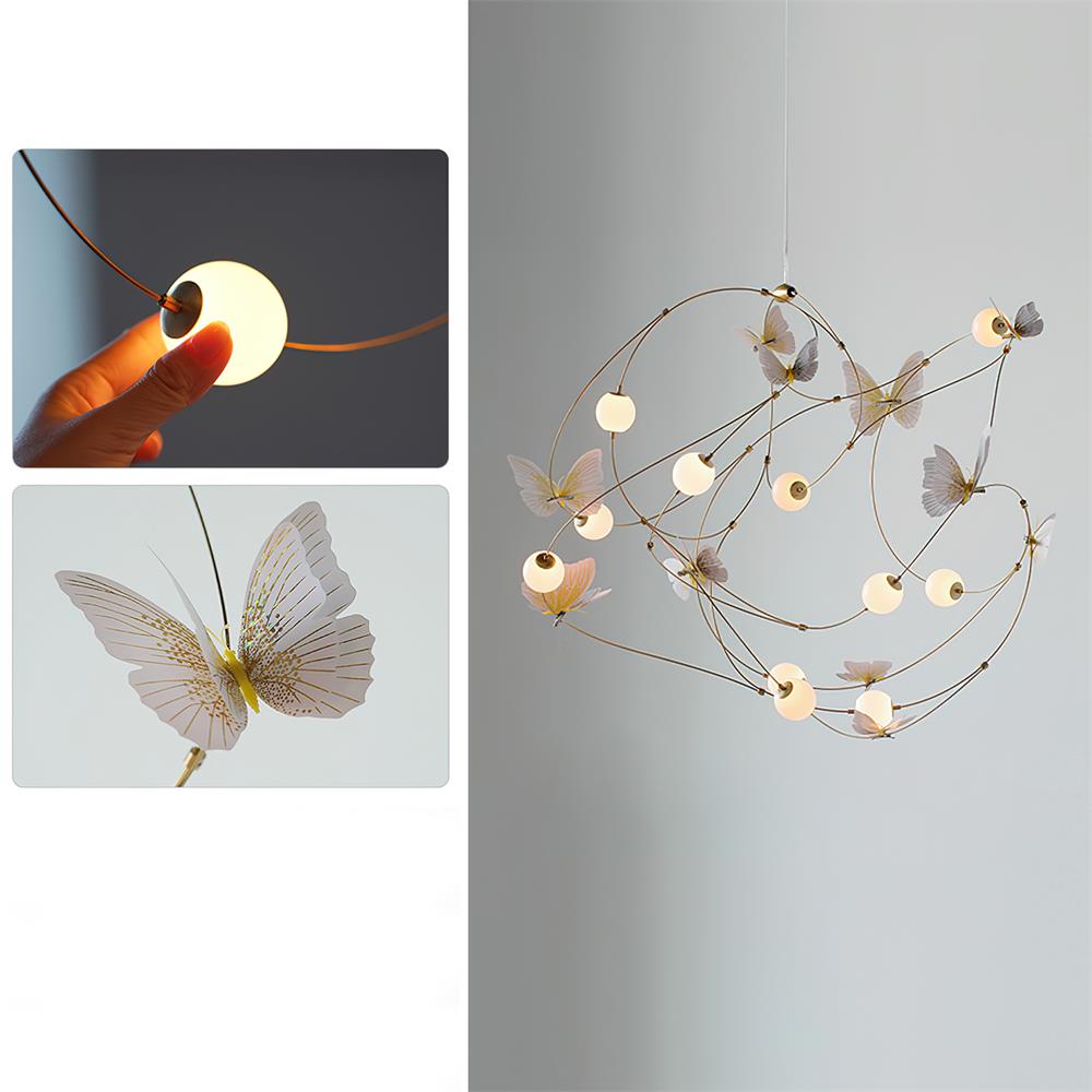 Flutterveil Chandelier Papillon Rêveur - Neutralighting